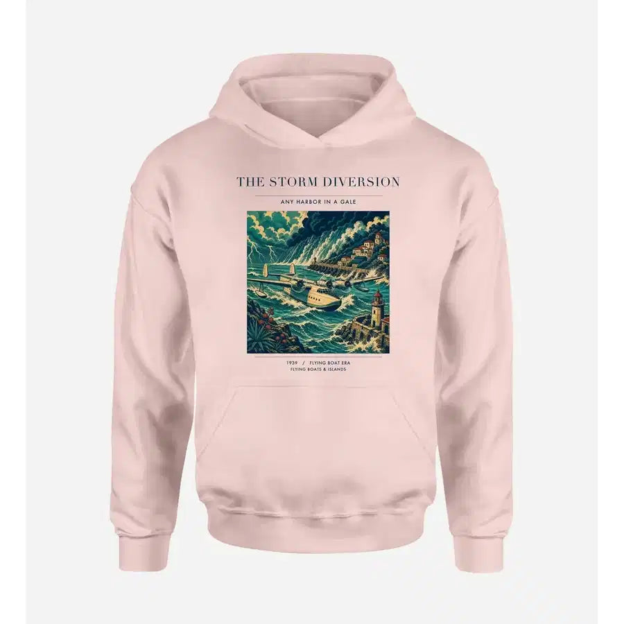 VINTAGE G4074 - The Storm Diversion - Premium Hoodie design on pink premium