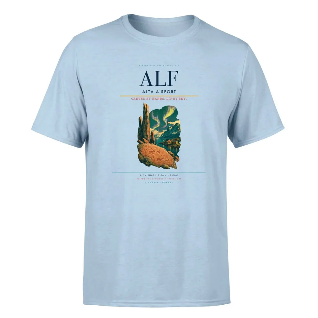 Alta Airport (ALF) Premium T-Shirt Light Blue