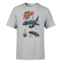Thumbnail for SIGNAL 616 - How Planes Fly V2 - Premium T-Shirt design on light gray premium t shirt