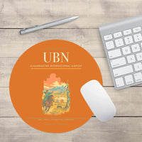 Thumbnail for Ulaanbaatar International Airport (UBN) design on orange round mouse pad