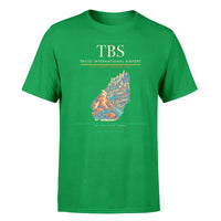 Thumbnail for Tbilisi International Airport (TBS) T-Shirt single-side front print in Green | tbilisi-international-airport-tbs-double-side-t-shirt