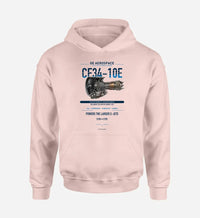 Thumbnail for CF34-10E design on pink hoodie single side