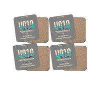 Thumbnail for Airbus U010 Aliaca VTOL design on gray 4 pieces set coaster