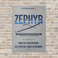 Thumbnail for Airbus Zephyr S vertical canvas print - no frame - light gray background