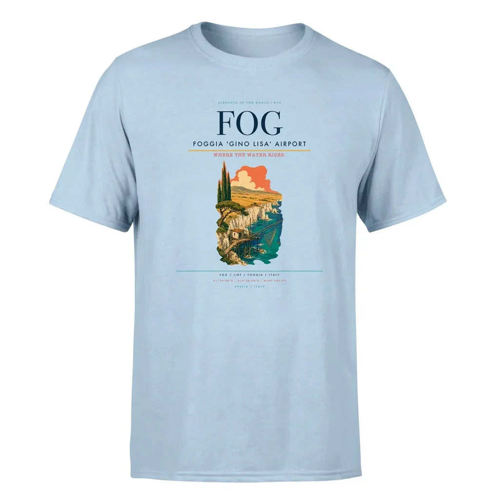 Foggia Airport (FOG) Premium T-Shirt Light Blue