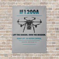 Thumbnail for Inspired Flight IF1200A vertical canvas print - no frame - light gray background