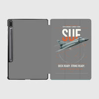 Thumbnail for Dassault Super Étendard design on gray samsung tablet tablet case