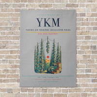 Thumbnail for Yakima Air Terminal (McAllister Field) YKM vertical canvas print - no frame - light gray background