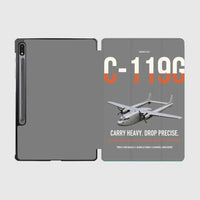 Thumbnail for C-119G Flying Boxcar design on gray samsung tablet tablet case