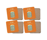 Thumbnail for Ankara Esenboga Airport ESB Coaster 4-Pieces-Set - Orange
