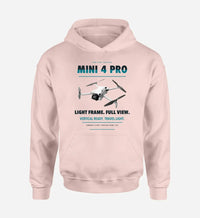 Thumbnail for DJI Mini 4 Pro design on pink hoodie single side