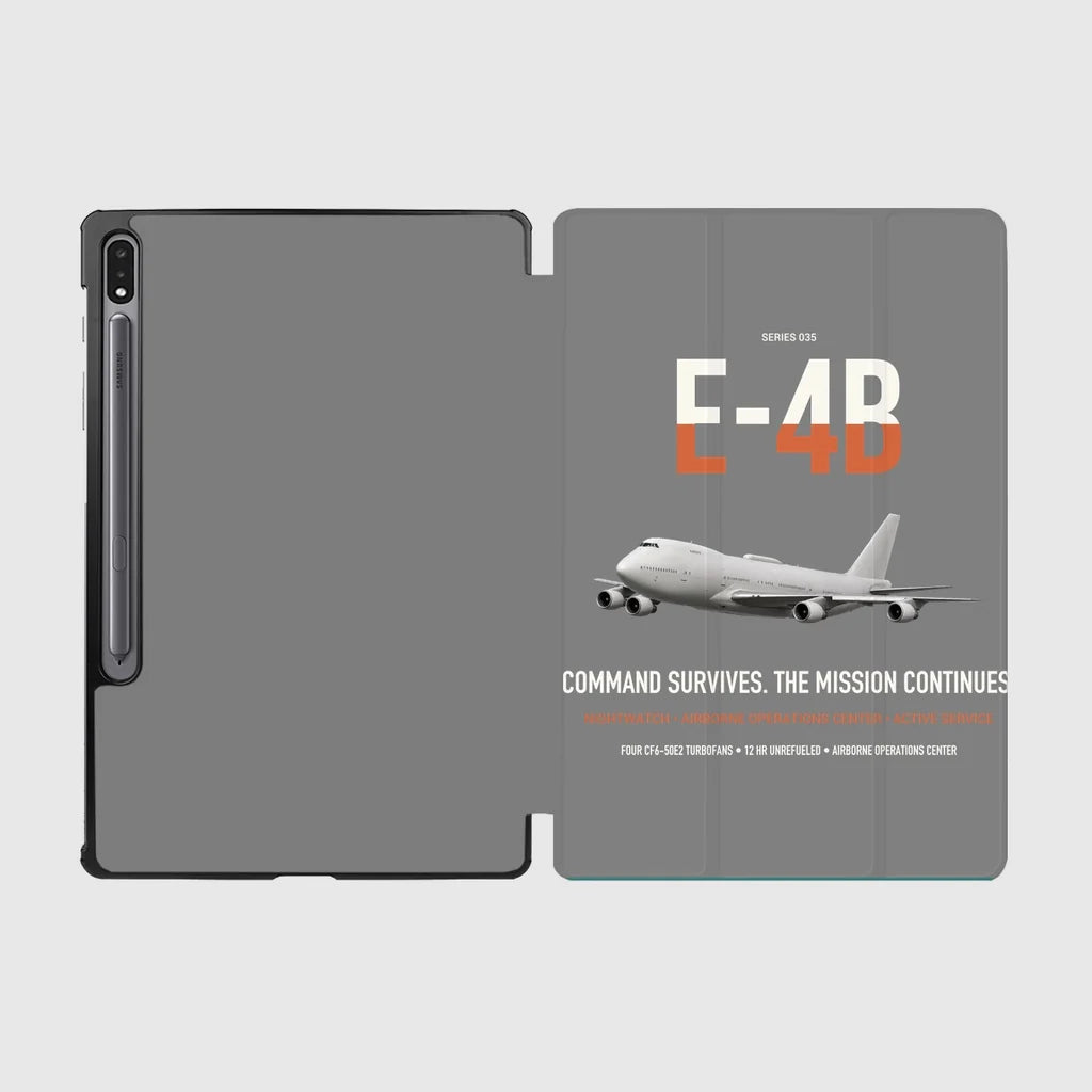 E-4B Nightwatch design on gray samsung tablet tablet case