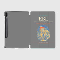 Thumbnail for Erbil International Airport (EBL) design on gray samsung tablet tablet case
