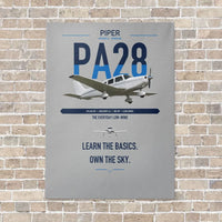 Thumbnail for Piper PA-28-181 Archer LX vertical canvas print - no frame - light gray background