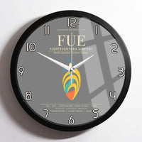 Thumbnail for Fuerteventura Airport FUE Wall-Clock Framed - Gray