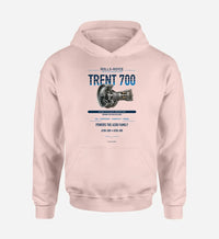 Thumbnail for TRENT 700 design on pink hoodie single side