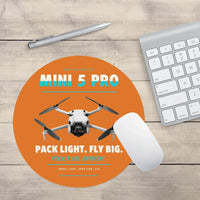 Thumbnail for DJI Mini 5 Pro design on orange round mouse pad