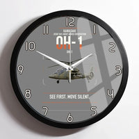 Thumbnail for Kawasaki OH-1 design on gray framed wall clock