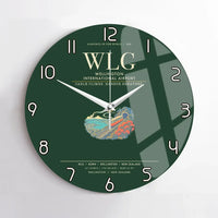 Thumbnail for Wellington International Airport WLG Wall-Clock No-Frame - Dark Green