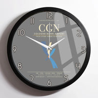 Thumbnail for Cologne Bonn Airport CGN Wall-Clock Framed - Gray