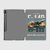 Thumbnail for F-14D Tomcat design on gray samsung tablet tablet case