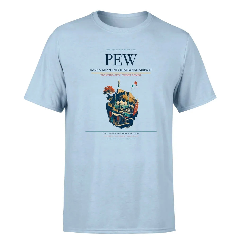 Peshawar Airport (PEW) Premium T-Shirt Light Blue