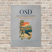 Thumbnail for Are Ostersund Airport OSD vertical canvas print - no frame - light gray background