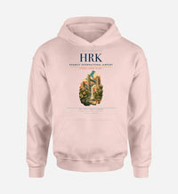Thumbnail for Kharkiv International Airport (HRK) design on pink hoodie single-side print