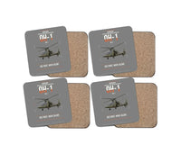 Thumbnail for Kawasaki OH-1 design on gray 4 pieces set coaster