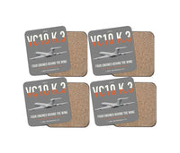 Thumbnail for Vickers VC10 K.3 design on gray 4 pieces set coaster