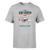 Thumbnail for Leonardo AW109SP GrandNew design on light gray t-shirt, single-side print
