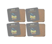 Thumbnail for Eastern Oregon Regional Airport (PDT) design on gray 4 pieces set coaster
