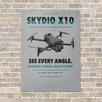 Thumbnail for Skydio X10 vertical canvas print - no frame - light gray background