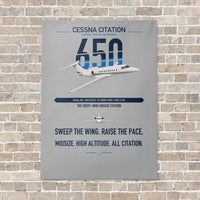 Thumbnail for Cessna Citation 650 - Citation III vertical canvas print - no frame - light gray background