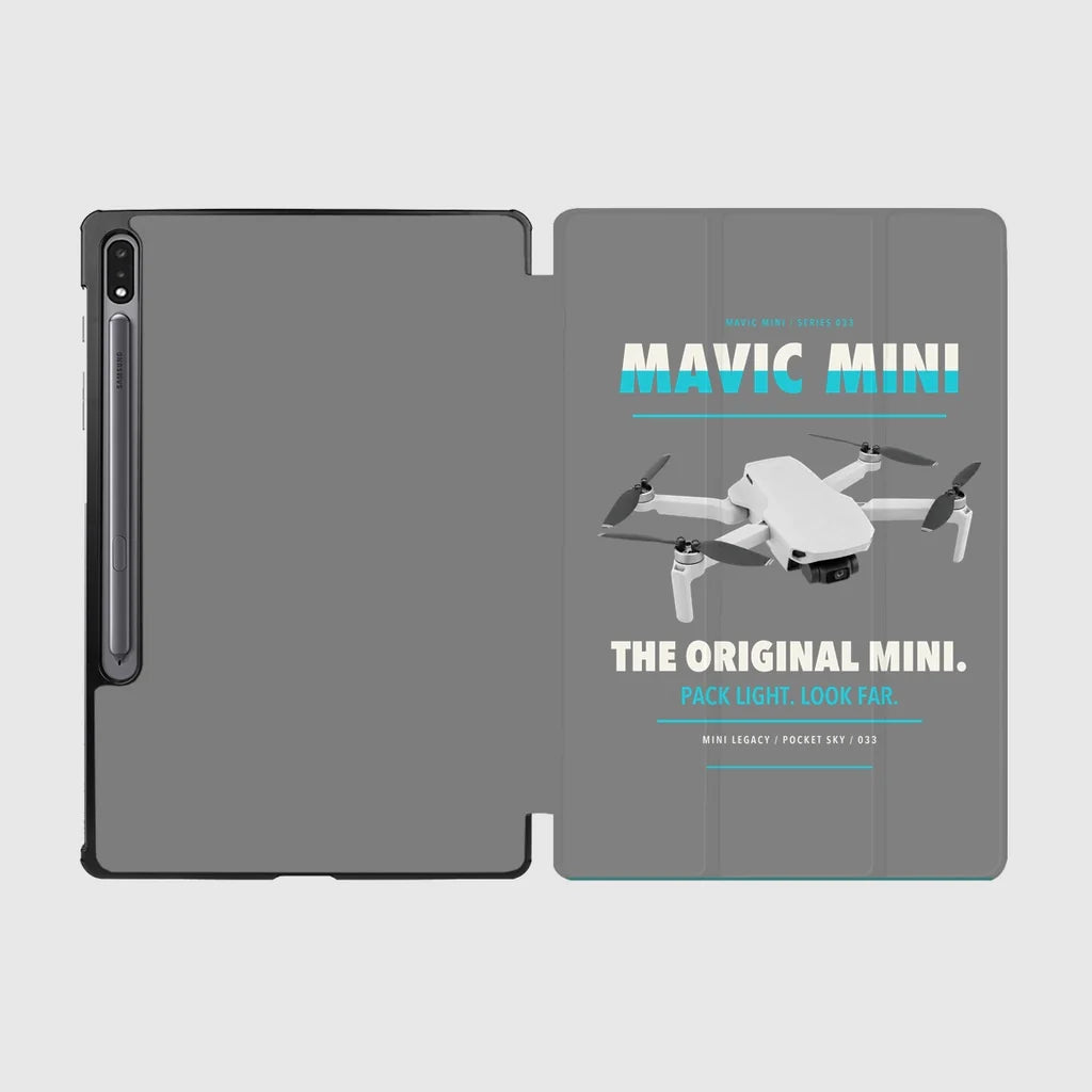 DJI Mavic Mini design on gray samsung tablet tablet case