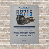 Thumbnail for BR715 vertical canvas print - no frame - light gray background