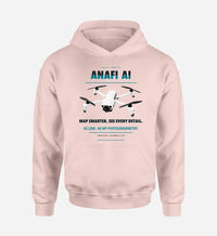 Thumbnail for Parrot ANAFI Ai design on pink hoodie single side