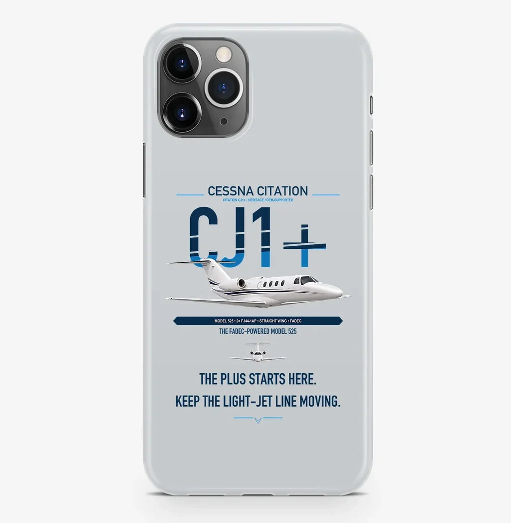Cessna Citation CJ1+ design on light gray magsafe iphone case, for iPhone Pro Max