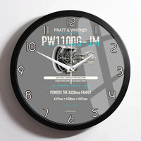 Thumbnail for PW1100G-JM design on gray framed wall clock