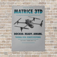 Thumbnail for DJI Matrice 3TD vertical canvas print - no frame - light gray background