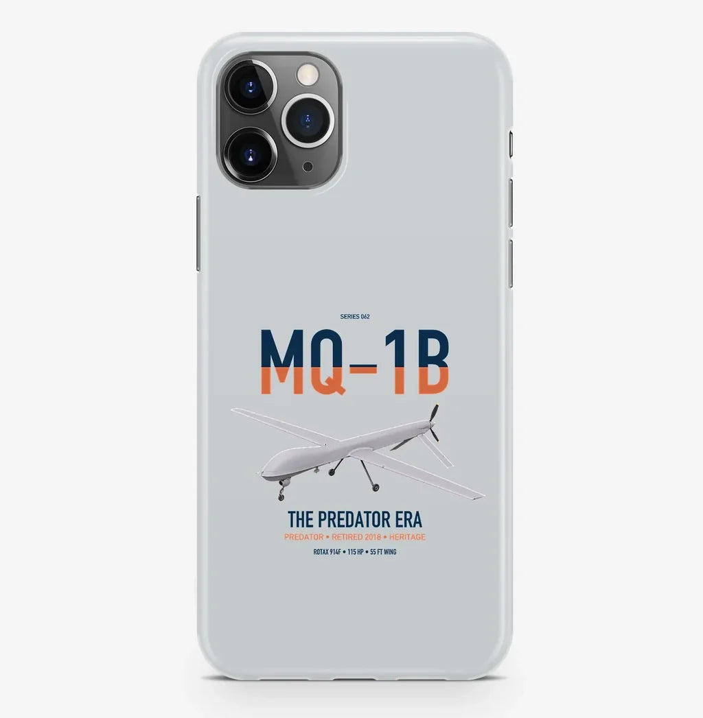 MQ-1B Predator design on light gray magsafe iphone case, for iPhone Pro Max