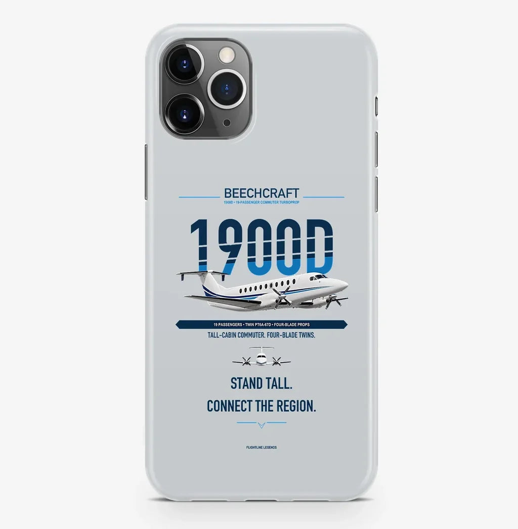 Beechcraft 1900D Case ProMax design on light gray iphone case promax