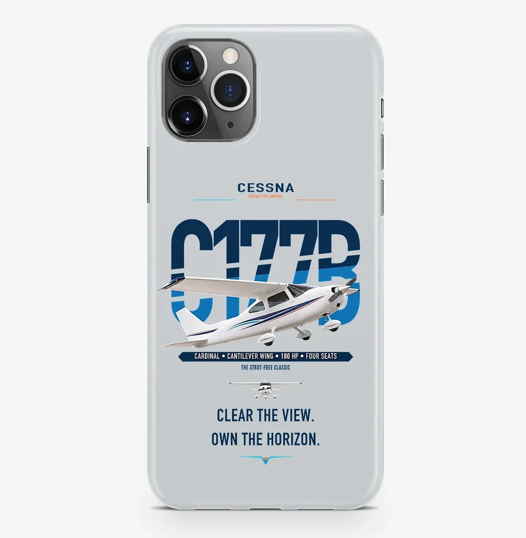 Cessna 177B Cardinal design on light gray magsafe iphone case, for iPhone Pro Max