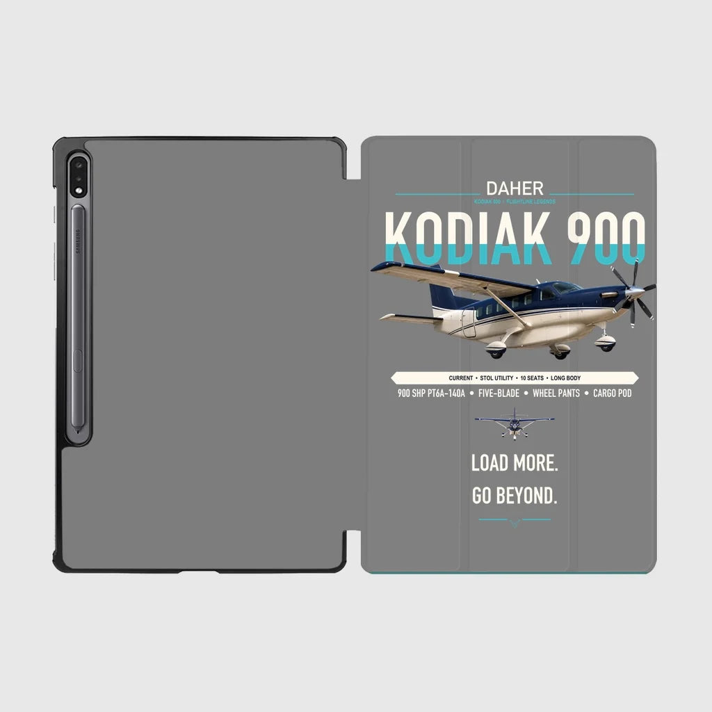 Daher Kodiak 900 design on gray samsung tablet tablet case