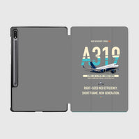 Thumbnail for Airbus A319neo design on gray samsung tablet tablet case