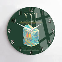 Thumbnail for St. John's International Airport YYT Wall-Clock No-Frame - Dark Green