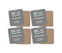 Thumbnail for NAMC YS-11A design on gray 4 pieces set coaster