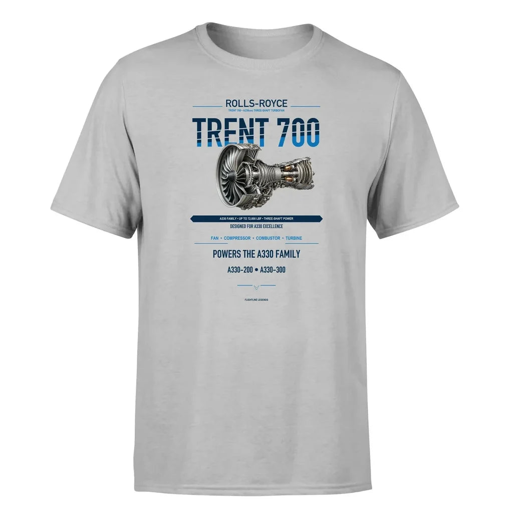 Trent 700 design on light gray single side