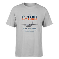 Thumbnail for Transall C-160D design on light gray double-side t-shirt, single-side print