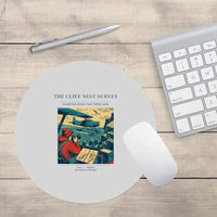 Thumbnail for VINTAGE G4363 - The Cliff Nest Survey - Designed Mouse Pads design on lightgray round